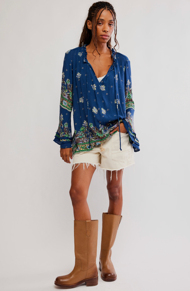 トップス ENFORD SLIT RANDOM-HEM PULLOVER Premium Boho Women's Clothing - Casual Styles and Vintage Finds